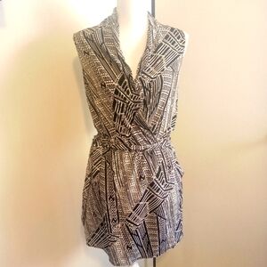 Forever 21 Women's Sleeveless Dress Black/White Small